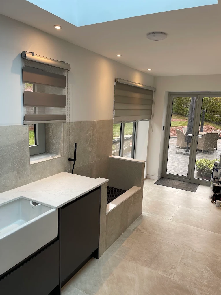 Porcelain Tiles Dog Wash Utility